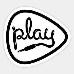 Play Guitar Sticker